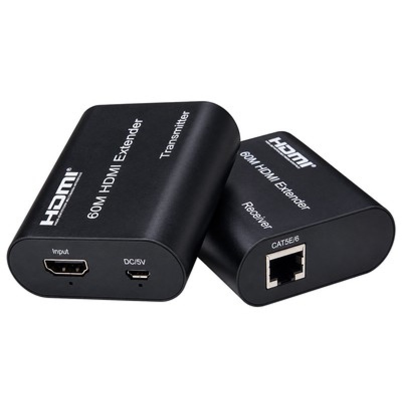 Powertech POWERTECH HDMI video extender CAB-H204 μέσω καλωδίου RJ45, 1080p/60Hz, με loop, έως 120m