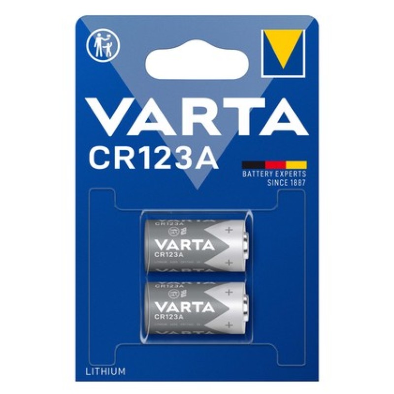 Varta VARTA μπαταρία λιθίου CR123A, 3V, 2τμχ