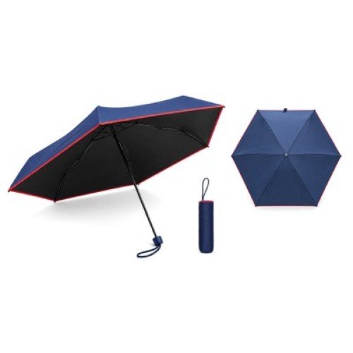 Bruno BRUNO mini ομπρέλα βροχής BRN-0321, σπαστή, Φ88cm, UV προστασία, με θήκη, μπλε